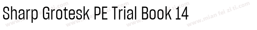 Sharp Grotesk PE Trial Book 14字体转换